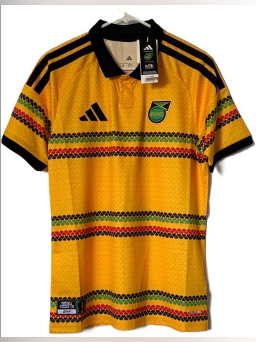 Adidas Special Edition Men’s Yellow Jamaica Football Polo